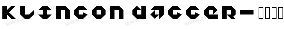 Klingon Dagger字体转换